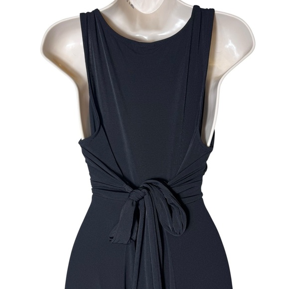 TORRID Midi Studio Knit Hi-Low Black Womens waist sash dress size 1x (14-16) - Picture 6 of 15